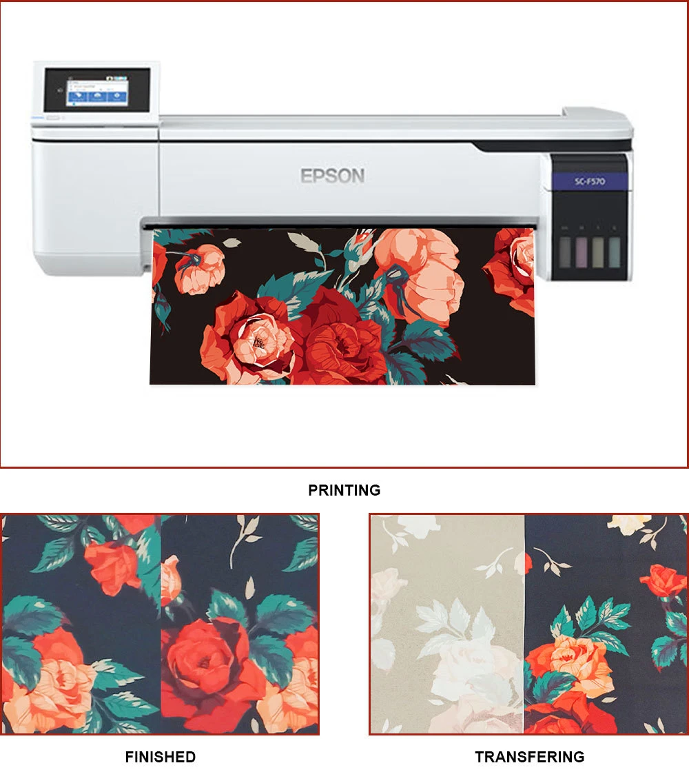 Papier de sublimation sec extr&ecirc;mement instantan&eacute; 105gsm Epsn