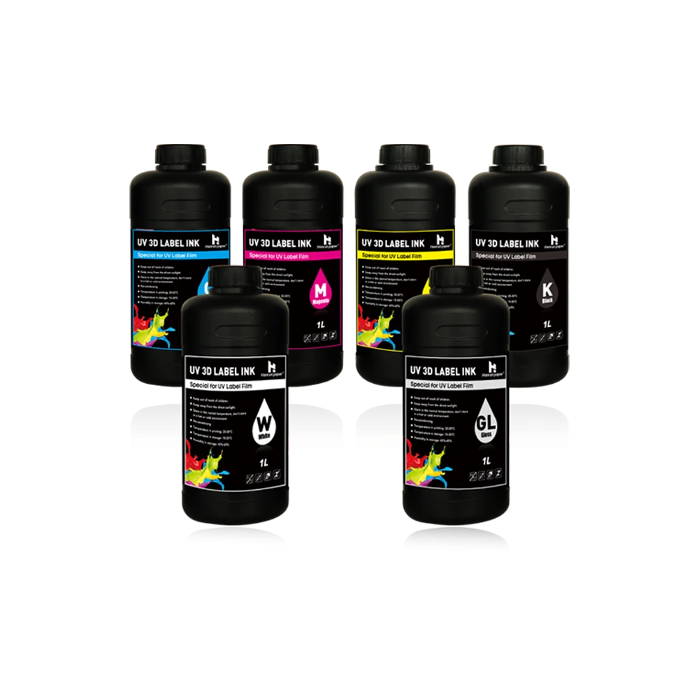 Encre d'&eacute;tiquette UV 3D