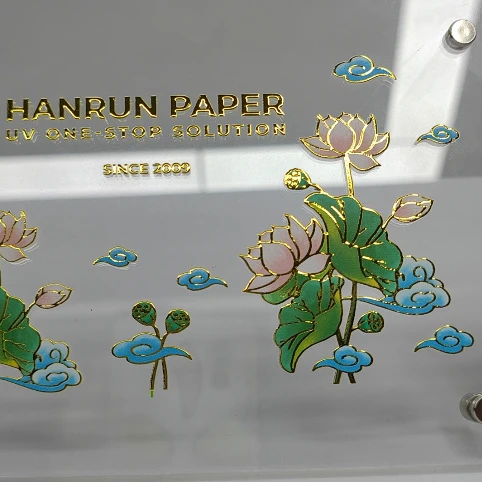 Feuille d'estampage &agrave; chaud m&eacute;tallique dor&eacute;e