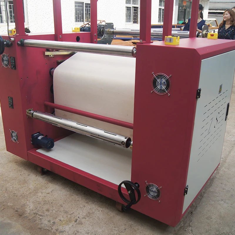 Machine de presse &agrave; chaud de transfert de rouleau de ruban de lani&egrave;re