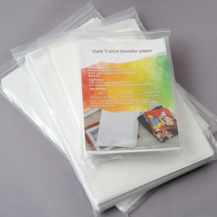 Papier transfert pour t-shirt fonc&eacute; laser