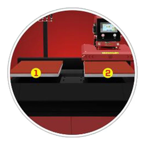 Presse &agrave; chaud pneumatique &agrave; double station PRO-F6040-2