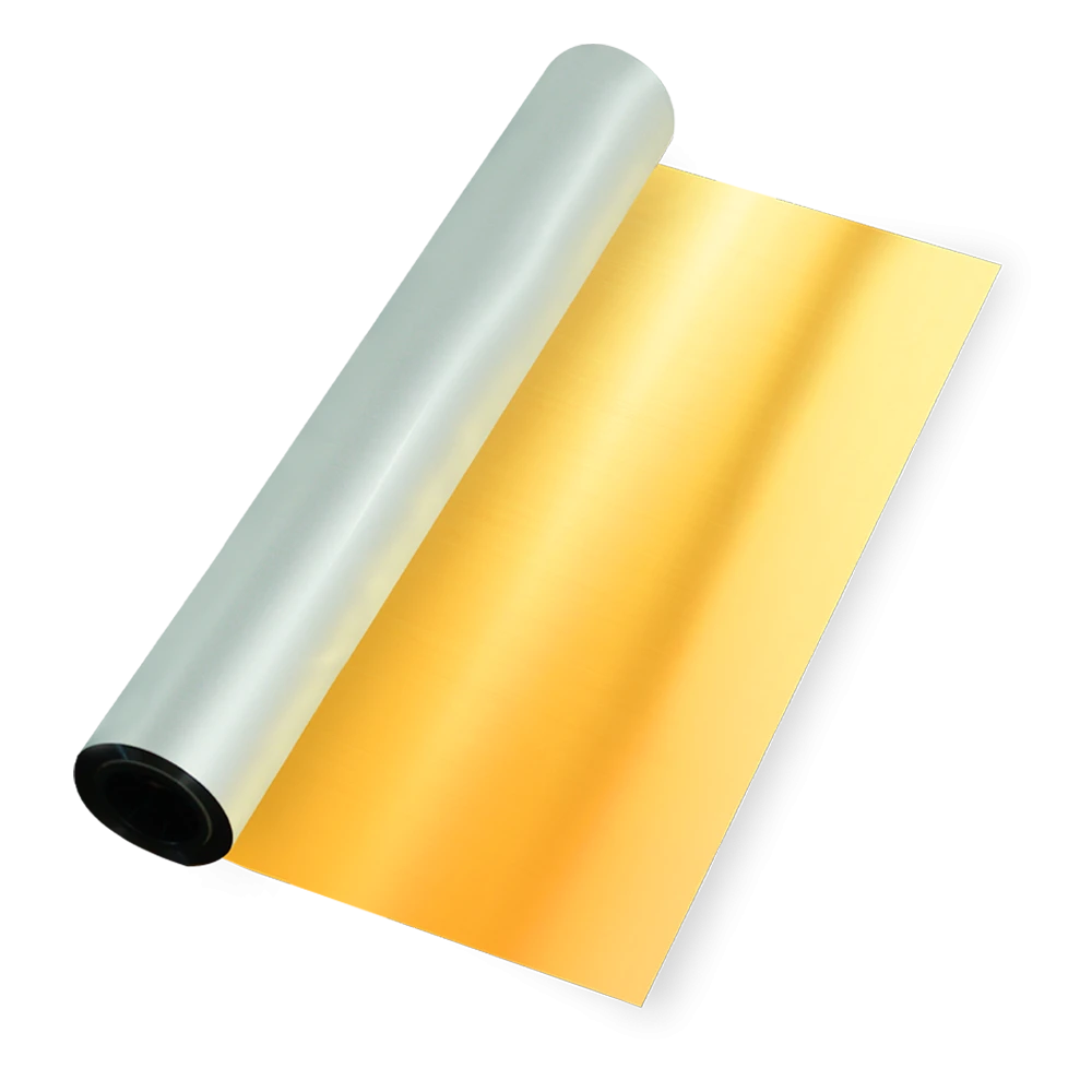 Feuille DTF d'or d'hologramme